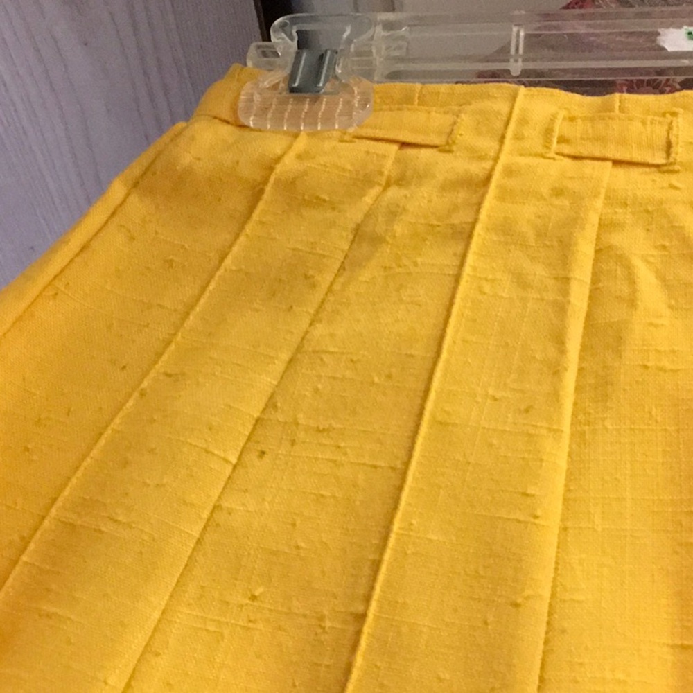 Peter Popovitch ladies vintage yellow panel skirt size small skirt - Picture 5 of 7